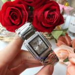 Perfect Replica Patek Philippe Twenty-4 Silver Dial Stainless Steel Diamond Bezel 26mm Women's Watch